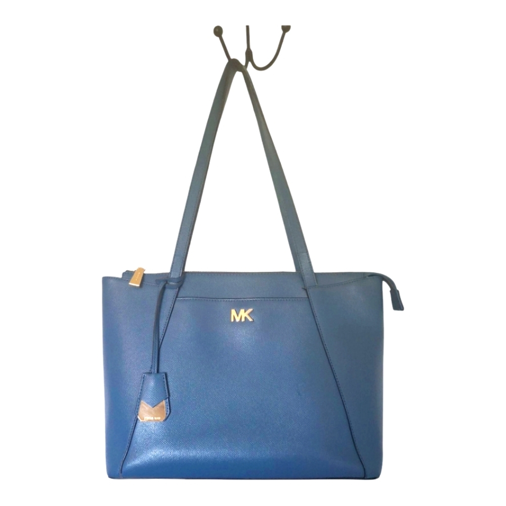 Michael Kors Blue Leather Tote Satchel